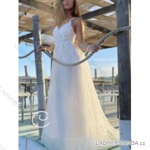Women's Long Strapless Sequin Party Dress (S/M ONE SIZE) ITALIAN FASHION IMPSH233348