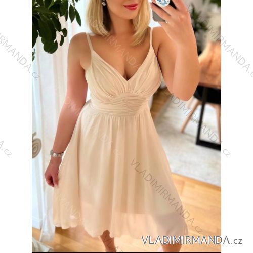 Women's strapless tulle party dress (S/M/L ONE SIZE) ITALIAN FASHION IM923001