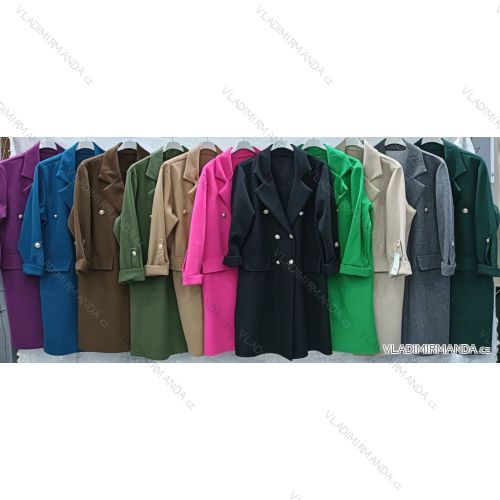 Women's Plus Size Long Sleeve Coat (3XL/4XL ONE SIZE) ITALIAN FASHION IMWQ233045