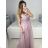 Women's Strapless Long Party Dress (S/M ONE SIZE) ITALIAN FASHION IMPSH2380156 blue SL