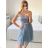 Women's strapless short party dress (S/M ONE SIZE) ITALIAN FASHION IMPSH24C612 pink salmon S/M
