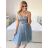 Women's strapless short party dress (S/M ONE SIZE) ITALIAN FASHION IMPSH24C612 pink salmon S/M