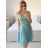 Women's strapless short party dress (S/M ONE SIZE) ITALIAN FASHION IMPSH24C612 pink salmon S/M