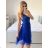 Women's strapless short party dress (S/M ONE SIZE) ITALIAN FASHION IMPSH24C612 pink salmon S/M