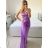 Long elegant party dress with straps for women (S/M/L ONE SIZE) ITALIAN FASHION IMPBB23B23376