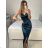 Women's Long Sleeve Knitted Turtleneck Sweater (S/M ONE SIZE) ITALIAN FASHION IM323001 S/M black