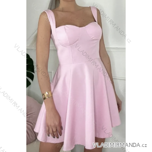 Women's Summer Elegant Sparkly Sequin Strap Dress (S/M ONE SIZE) ITALIAN FASHION IMPBB23O3837