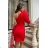 Women's Plus Size (42-46) Long Elegant Party Sleeveless Dress POLISH FASHION PMLBC23265-10 red 