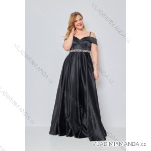 Long Elegant Party Carmen Dress Women Plus Size (42-48) FRENCH FASHION FMPEL23PATRICIAQS