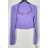 Women's Long Sleeve Crop Top (S/M ONE SIZE) ITALIAN FASHION IMPBB23B10882
