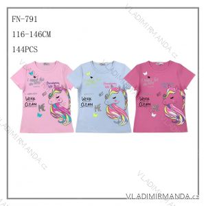 Girls' Youth Short Sleeve T-Shirt (116-146) SEZON JS-7018