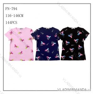 Girls' Youth Short Sleeve T-Shirt (116-146) SEZON JS-7018