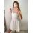 Elegant formal dress with straps for women (S / M ONE SIZE) ITALIAN FASHION IMHMS23139/DU
