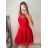 Elegant formal dress with straps for women (S / M ONE SIZE) ITALIAN FASHION IMHMS23139/DU