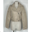 Women's Long Sleeve Leather Jacket (S/M ONE SIZE) ITALIAN FASHION IMPBB234475Z