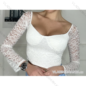 Women's Long Sleeve Crop Top (S/M ONE SIZE) ITALIAN FASHION IMPBB23B10882