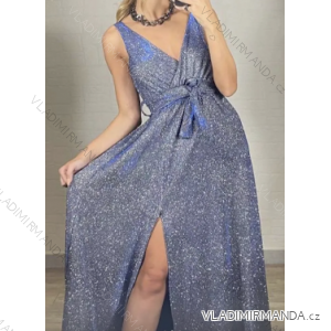 Women's long strapless sequin party dress (S/M ONE SIZE) ITALIAN FASHION IMPMD2360600
