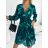 Women's Elegant Chiffon Long Sleeve Dress (S/M ONE SIZE) ITALIAN FASHION IMWCH24010
