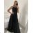 Women's elegant wedding social long dress with straps (S/M ONE SIZE) ITALIAN FASHION IMM2268806 -   red -   S / M
