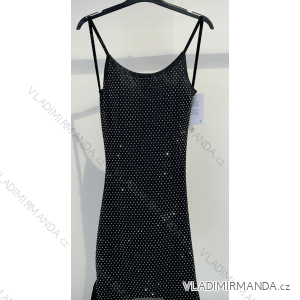 Women's long strapless sequin party dress (S/M ONE SIZE) ITALIAN FASHION IMPMD2360600