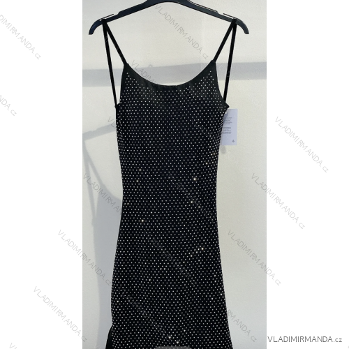 Women's long strapless sequin party dress (S/M ONE SIZE) ITALIAN FASHION IMPMD2360600