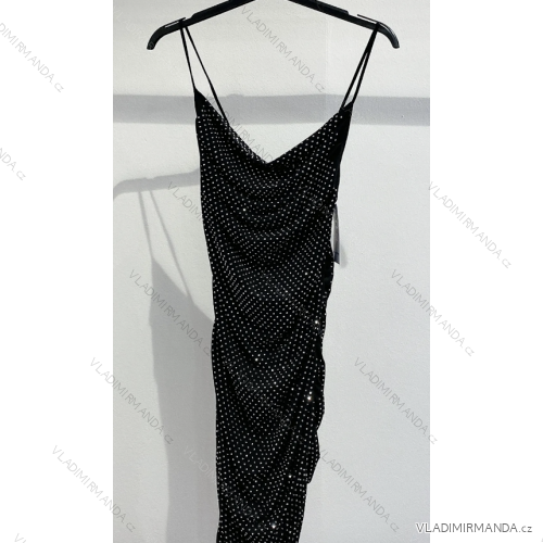 Women's long strapless sequin party dress (S/M ONE SIZE) ITALIAN FASHION IMPMD2360600