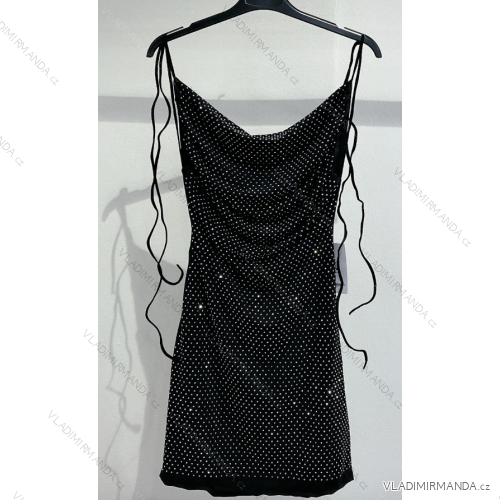 Women's long strapless sequin party dress (S/M ONE SIZE) ITALIAN FASHION IMPMD2360600