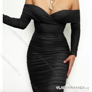 Women's Long Chiffon Short Sleeve Dress (S/M ONE SIZE) ITALIAN FASHION IMWGS231048
