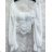 Women's Long Chiffon Short Sleeve Dress (S/M ONE SIZE) ITALIAN FASHION IMWGS231048
