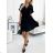 Šaty elegantní krátké dlouhý rukáv dámské (S/M ONE SIZE) ITALSKÁ MÓDA IMWC217235