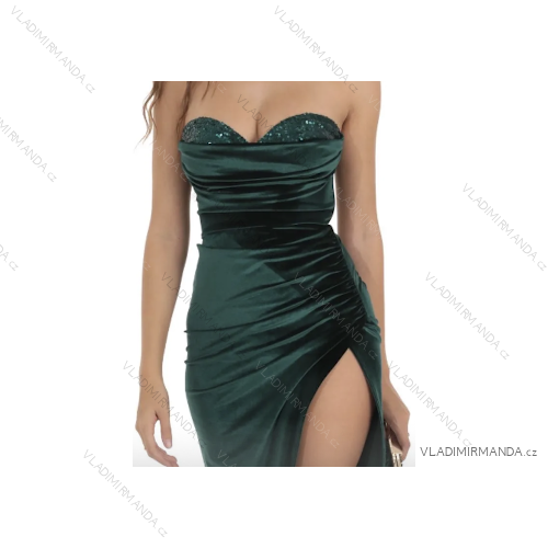 Women's Long Chiffon Short Sleeve Dress (S/M ONE SIZE) ITALIAN FASHION IMWGS231048