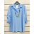 Women's Oversize Long Sleeve Tunic (S/M ONE SIZE) ITALIAN FASHION IMPSH2316090