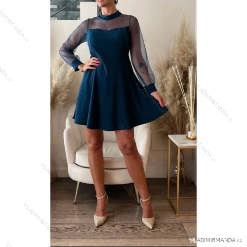 Women's Long Sleeve Party Dress (S/M ONE SIZE) ITALIAN FASHION IMPSH235429