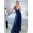 Women's Long Elegant Casual Short Sleeve Dress (M/L ONE SIZE) ITALIAN FASHION IM42380566