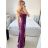 Women's Summer Elegant Sparkly Sequin Strap Dress (S/M ONE SIZE) ITALIAN FASHION IMPBB23O3837