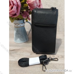 Women's wallet with mobile phone pocket (20x11cm) TESSRA HANDBAGS TES23BLK15888