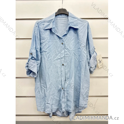 Women's Long Sleeve Shirt (S/M ONE SIZE) ITALIAN FASHION IMPSH232686