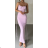 Women's Long Elegant Strapless Dress (S/M ONE SIZE) ITALIAN FASHION IMPBB24B24681