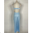Women's Strapless Long Party Dress (S/M ONE SIZE) ITALIAN FASHION IMPBB23B22631