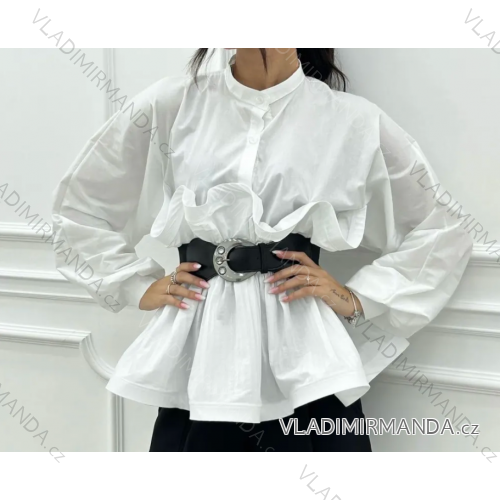 Women's Long Sleeve Tunic Shirt/Shirt (S/M ONE SIZE) ITALIAN FASHION IMPBB23B10305