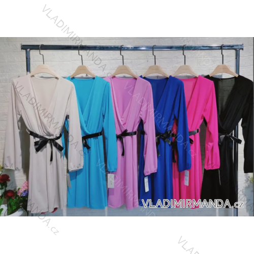 Women's Elegant Long Sleeve Dress (S/M ONE SIZE) ITALIAN FASHION IMPBB23B20866