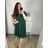 Women's Elegant Glitter Long Sleeve Dress (S/M/L/XL ONE SIZE) ITALIAN FASHION IMBM22010 4XL / 5XL black
