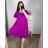 Women's Elegant Glitter Long Sleeve Dress (S/M/L/XL ONE SIZE) ITALIAN FASHION IMBM22010 4XL / 5XL black