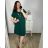 Women's Elegant Glitter Long Sleeve Dress (S/M/L/XL ONE SIZE) ITALIAN FASHION IMBM22010