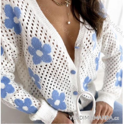 Women's Oversize Long Sleeve Sweater (S/M ONE SIZE) ITALIAN FASHION IMWCA23DH2302