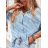 Women's Oversize Long Sleeve Shirt (S/M ONE SIZE) ITALIAN FASHION IMWKK231114