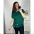 Classic short sleeve dress women (uni s-l) ITALIAN MODA IMC20206 -   black -   2XL/3XL