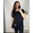 Classic short sleeve dress women (uni s-l) ITALIAN MODA IMC20206 -   black -   2XL/3XL