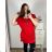 Tunic Dress Oversized Short Sleeve Pendant (UNI S-XL) ITALIAN FASHION IMC20182 -   dark pink
 -   3xl / 4xl