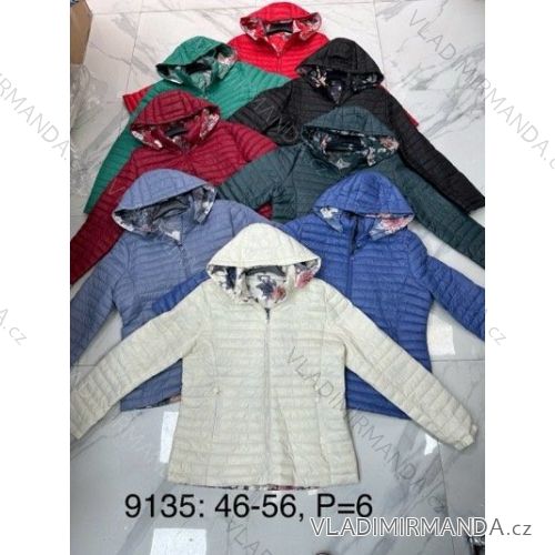 Zip Hooded Jacket Long Sleeve Women's Plus Size (3XL-8XL) POLISH FASHION PMWT21T21-69
